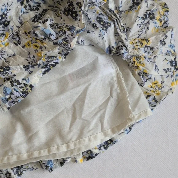 joie floral clip dot ruffled lace trim summer dress with peekaboo back 3T girls - Picture 5 of 9